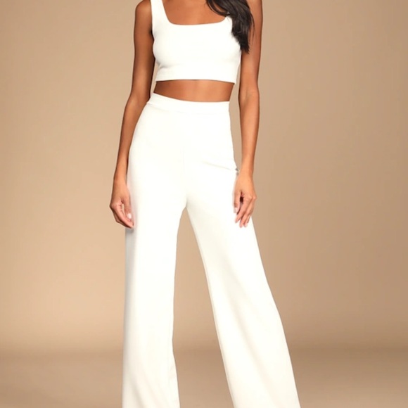 Lulus Pants - Lulus Ivory Women's Two Piece Jumpsuit